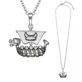 【送料無料】ジュエリー・アクセサリー シルバースターリングコリアーバイキングボートペンダントargent sterling collier wvikings bateau pendentif