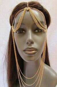 yzWG[EANZT[ Vo[S[ht@bVwbh`F[WG[OtgobNh[vp[neuf femme argent or mode tete chaine bijoux long avant arriere drape pe