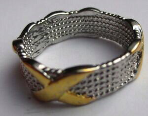 �y���������z�W���G���[�E�A�N�Z�T���[ �����O�����O���b�L�����O�V���o�[�T�C�Ybelle bague alliance anneau plaque or et argent cadeau amoureux taille 62