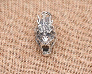 yzWG[EANZT[ WG[X^[OVo[hS^O`[925 sterling silver dragon tag charm pendant jewelry p1494