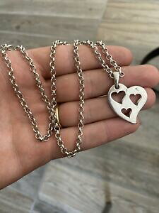 �y���������z�W���G���[�E�A�N�Z�T���[ �V���o�[�l�b�N���X�}�b�V�t�y���_���g�u�����b�N�n�[�g??tres beau collier en argent massif 925 pendentif breloque c?ur ??