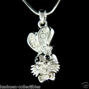 yzWG[EANZT[ NX^XtXL[zf[ETM`F[lbNXC[X^[ETMpaques insectes lapin avec cristal swarovski vacances lievre chaine collier