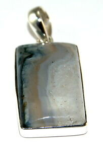 yzWG[EANZT[ Vo[X^[OXAQ[gWG[y_gargent sterling mousse agate bijoux pendentif pend430