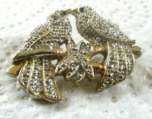 yzWG[EANZT[ j[Nu[`JbvVo[ACYTt@CABe[Wunique broche couple colombes couleur or argent yeux saphir bijou vintage 2364