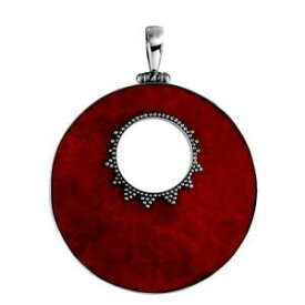 【送料無料】ジュエリー・アクセサリー シルバースターリングラウンドクリエイターペンダントコーラルargent sterling beau rond createur pendentif avec corail ap1044cr