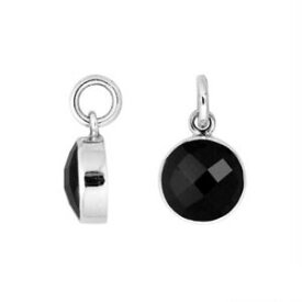 【送料無料】ジュエリー・アクセサリー シルバースターリングラウンドフォームペンダントオニクスブラックargent sterling rond forme pendentif avec onyx noir ap6158ox