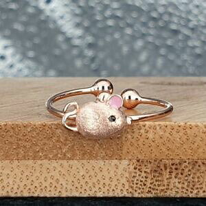 yzWG[EANZT[ S[h}EXtBK[OTCYWG[O}EX[hor rose mouse bague de doigt taille ajustable bijoux anneaux souris mot