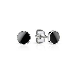 yzWG[EANZT[ x[OCOfB[XEhXeXbering boucles doreilles dames rond en inox avec ceramique noir 7051605