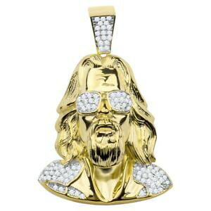 yzWG[EANZT[ X^[OVo[y_gEBYS[h925 sterling argent penditif jesus avec shades gold