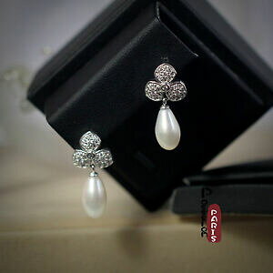 yzWG[EANZT[ COp[J`[OzCgVo[}bVuboucle doreilles perle culture goutte long blanc argent massif 925 14mm tz2 b26