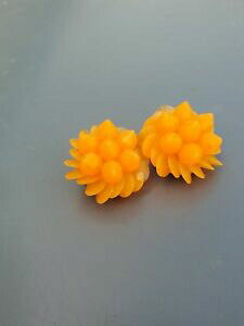 yzWG[EANZT[ Be[WIWt@V[COboucle doreille 1950 fantaisie vintage orange