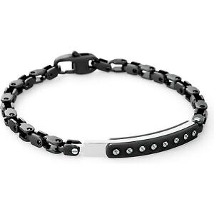 yzWG[EANZT[ uU[YEFCub`VCA_EIAb`CIlXg?brosway, bracciale cheyenne da uomo,in acciaio nero bcy15 list 54 ?