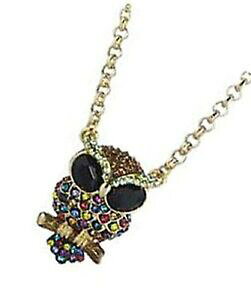 �y���������z�W���G���[�E�A�N�Z�T���[ �o�g���[�E�B���\���u���b�N�A�C�Y�t�N���E�N���X�^���l�b�N���X�i�C��butler et wilson noir yeux chouette cristal collier neuf