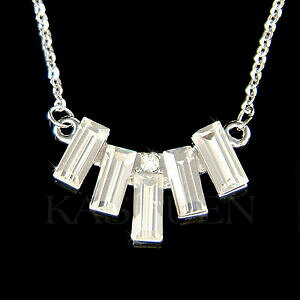 yzWG[EANZT[ NX^XtXL[K[WG[lbNXtWrectangle frange avec cristal swarovski fille dhonneur bijoux collier