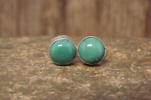 yzWG[EANZT[ iozVo[X^[OO[^[RCYCOnavajo argent sterling vert turquoise boucles doreilles