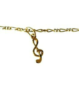 �y���������z�W���G���[�E�A�N�Z�T���[ �S�[���h���b�L�A���N���`�F�[���t���A�L�[chaine cheville en plaque or cle de sol