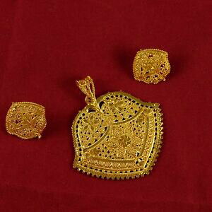 yzWG[EANZT[ lbNXy_g}CN{EbhbLWGneuf traditionnel collier pendentif 18k micron femme bollywood plaque or bijou