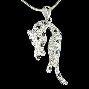 yzWG[EANZT[ ^CK[Ip[hWK[`[^[NX^XtXL[Aj}WG[lbNXtigre leopard jaguar guepard avec cristal swarovski collier animal bijou