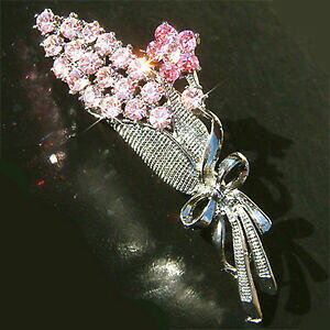 yzWG[EANZT[ NX^XtXL[u[`NX}XiC[Yfleur rose floral bouquet avec cristal swarovski broche noel cadeau neuf