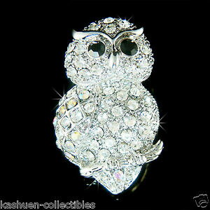 yzWG[EANZT[ iCgtNENX^XtXL[XgXz[NX}[gu[`nuit chouette ~ avec cristal swarovski strass hawk smart professeur broche