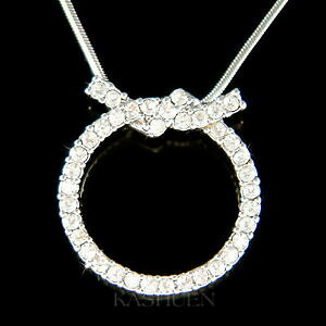yzWG[EANZT[ umbgT[NNX^XtXL[lbNXiCcercle de noeud damour ~ avec cristal swarovski eternite infini collier neuf
