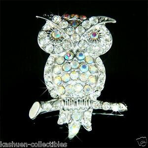 yzWG[EANZT[ iCgtNENX^XtXL[XgXz[NNX}Xu[`nuit chouette ~ avec cristal swarovski strass hawk professeur broche noel