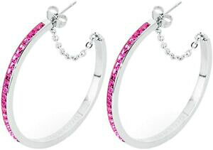yzWG[EANZT[ uXEFCOCOgOC[XtXL[tNVAbrosway,boucles doreilles cercles oreille tring avec swarovski fuchsia