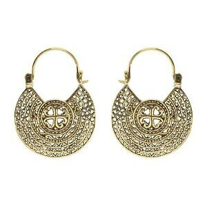 �y���������z�W���G���[�E�A�N�Z�T���[ �S�[���f���u���X�t�[�v�V���f�����}���_���C�������O81stgeneration boucles doreilles en laiton dore cerceau noeud celtique mandala