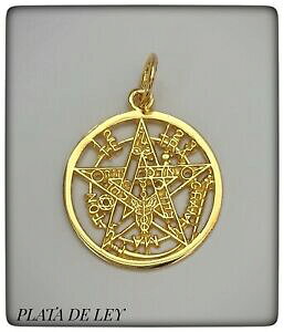 yzWG[EANZT[ egO}gy^OEBbJGpX[X^[OVo[tetragrammaton pentagram pagan wicca pendant eliphas levi 925 sterling silver