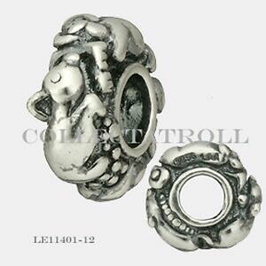 �y���������z�W���G���[�E�A�N�Z�T���[ �g���[���r�[�h�V���o�[�s�b�O�r�[�Y�g���[���r�[�hauthentic trollbeads silver pig bead trollbead retired le1140112 tagbe40071