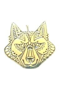 yzWG[EANZT[ bLy_gIIJ~pendentif en plaque or tete de loup