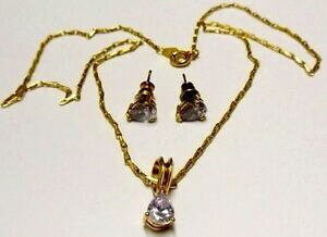 yzWG[EANZT[ y_gCOlCBe[WbLS[hAWXgparure pendentif boucles doreilles clous bijou vintage plaque or amethyste 491
