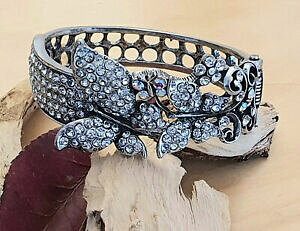 �y���������z�W���G���[�E�A�N�Z�T���[ ���^���R���X�g���X�X�^�C�����g���u���b�`���[���A�C�f�A���K��bracciale in metallo con strass, stile retro idea regalo donna