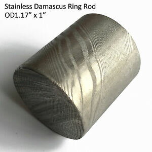 �y���������z�W���G���[�E�A�N�Z�T���[ �X�e�����X�_�}�X�J�X�c�C�X�g�p�^�[�����E���h���b�h�E�F�f�B���O�����Ood117 x 1 l stainless damascus steel twist pattern round rod for wedding ring