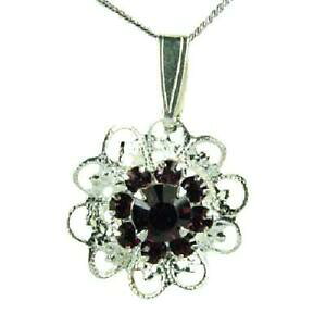 yzWG[EANZT[ NX^[hAWXgt[y_gXtXL[NX^crystal world amethyste pendentif fleur avec cristaux swarovski