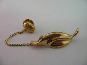 yzWG[EANZT[ Be[WTCl[tr[gu[`ghWG[magnifique vintage signe monet feuille amp; coccinelle broche ton dore bijoux