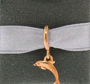 yzWG[EANZT[ iCGhXhtB[YVo[X^[OS[hbLneuf interminable dauphin 18k rose argent sterling plaque or breloque 63254
