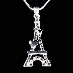 yzWG[EANZT[ ubNGbtFEBYNX^XtXL[ptXn[gX^[lbNXnoir tour eiffel avec cristal swarovski paris france coeur etoile collier