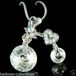 yzWG[EANZT[ NX^XtXL[TCNXgTCNXgRA[velo avec cristal swarovski cyclisme velo amour cycliste cycliste collier