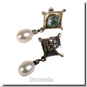 �y���������z�W���G���[�E�A�N�Z�T���[ �g�����r�[�Y�K���X�f�B�N���C�b�N�p�[��authentic trollbeads glass 56101 dichroicfreshwater pearl 1