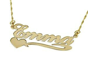 yzWG[EANZT[ S[hbLt@[Xgl[y_glbNXn[gc[n[gcollier avec prenom plaque or pendentif avec nom c?ur