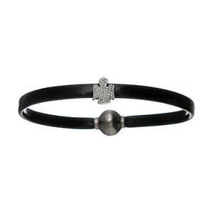 yzWG[EANZT[ ub`[e{vX`bNAGAWIbgWRigAObracciale termoplastica e angioletto zirconato arg 925 amen