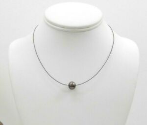 【送料無料】ジュエリー・アクセサリー タヒチネックレスcollier authentique perle noire de tahiti：hokushin