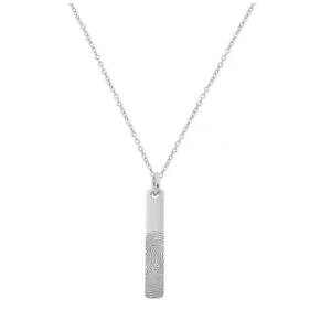 yzWG[EANZT[ X^[OVo[JX^AfW^tbgvgo[lbNXpersonnalise reel empreinte digitale barre collier en 925 argent sterling