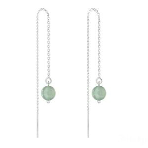 �y���������z�W���G���[�E�A�N�Z�T���[ �V���o�[�A�x���`�������C�������Ochaine doreilles en argent 925 et aventurine longueur 12cm femme
