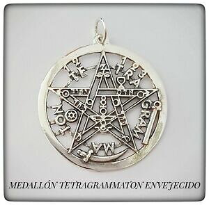 yzWG[EANZT[ X^[OVo[egO}gGpXy_gy^O}G\eRv^925 sterling silver tetragrammaton eliphas pendant pentagrama esoterico plata