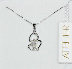 yzWG[EANZT[ AWFgRWR[jrALueBR[ihiAgGNI[collana donna atelier cuore in argento 925 con zirconi bianchi brillanti ac14