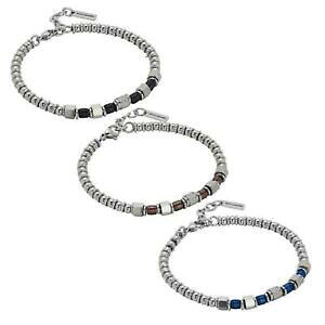 yzWG[EANZT[ ub`_EI{bJ_}CAb`CIRXtFGfb^bracciale da uomo boccadamo man abr507 in acciaio con sfere e dettagli pvd