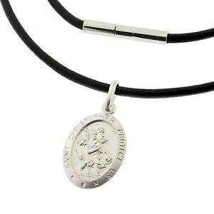 yzWG[EANZT[ ubNU[RA[ZgNXgt@[YVo[cuir noir collier amp; grave 925 argent saint christophe sur travels cadeau