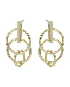 �y���������z�W���G���[�E�A�N�Z�T���[ �I���o�[�{�i�X�E�[�}�����b�L�y���_���g�C�������Ooliver bonas donna primo mini collegati tra loro i cerchi orecchini pendenti placcato oro